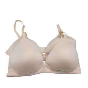 Lively Women's 2 pack Size 38C All Day Plunge No Wire Bra